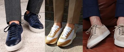 How To Wear A Suit With Sneakers | Ultimate Guide To Styling Your Suit – The Dark Knot Suit With Sneakers, Khaki Suit, Suits And Sneakers, Types Of Suits, Charcoal Gray Suit, Light Sneakers, Navy Suit, Pinstripe Suit, Linen Suit