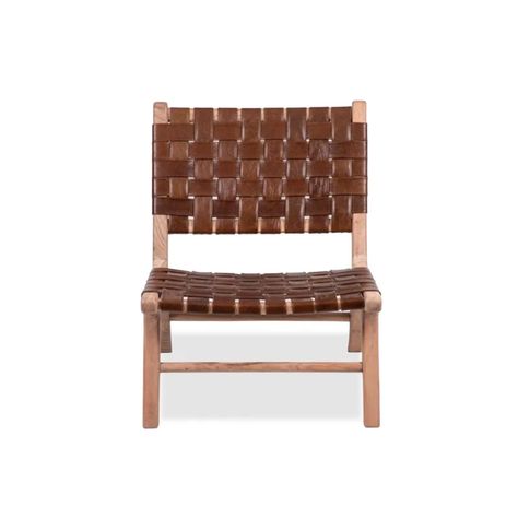 Bayou Breeze Orson 27" Wide Top Grain Leather Side Chair | Wayfair Waffle Design, Leather Side Chair, Leather Accent Chair, Toss Pillows, Top Grain Leather, Leather Chair, Side Chair, Side Chairs, Havana