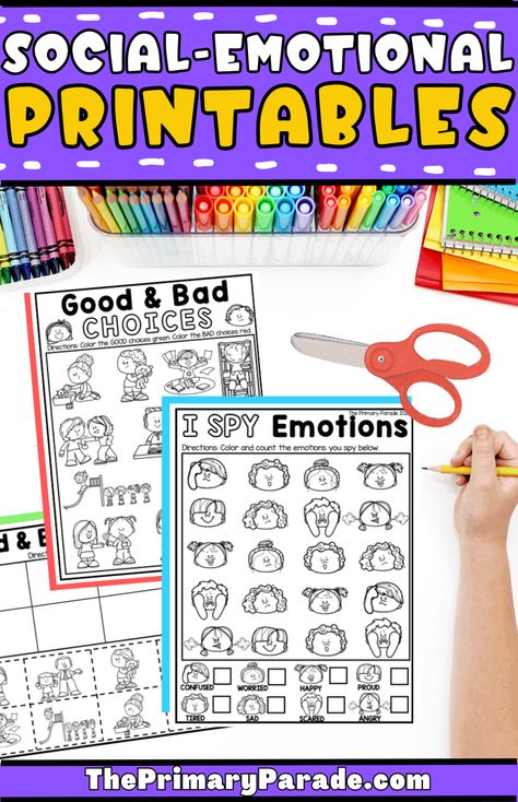 Discover my favorite social emotional activities for preschoolers and download my free printable sel resources for kids to learn in a fun way.