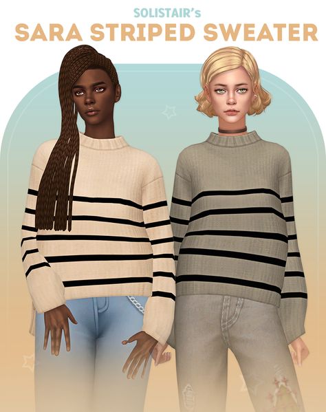 Sims 4 Sweater Cc, Sims 4 Sweater, Mods Sims 4, Sims 4 Mm, The Sims 4 Download, Sims4 Clothes, Sims 4 Cc Packs, Sims Hair, Sims 4 Cas