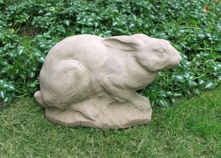 Egremont Hare | Online Garden Store Garden Ducks, Up Cast, New England Garden, Stone Garden Statues, Bunny Garden, Hare Rabbit, Moon Gazing Hares, Campania International, Bunny Statue