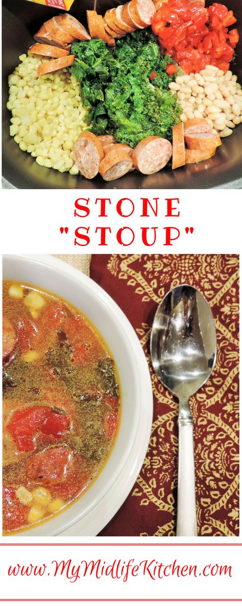 Stone Soup Recipe For Classroom, Stone Soup Recipe, Rock Soup, Pantry Freezer, Soup Hearty, Stone Soup, Great Northern Beans, Fall Soups, Crock Pot Soup