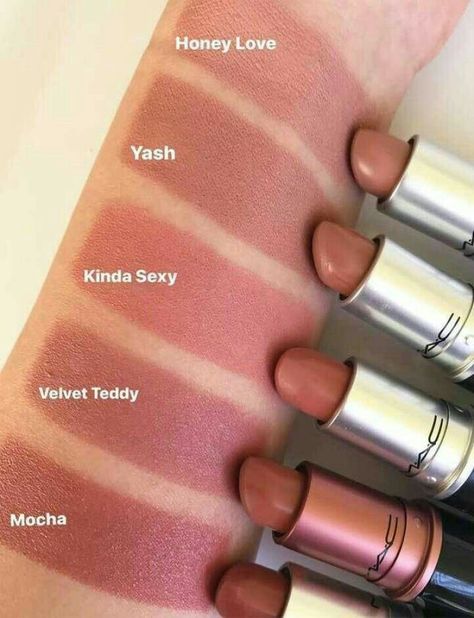 Mac Nude Lipstick, Ombre Lipstick, Mac Lipstick Colors, Mac Lipstick Swatches, Mac Lipstick Shades, Mauve Lipstick, Lip Shades, Alat Makeup, Mac Lipsticks