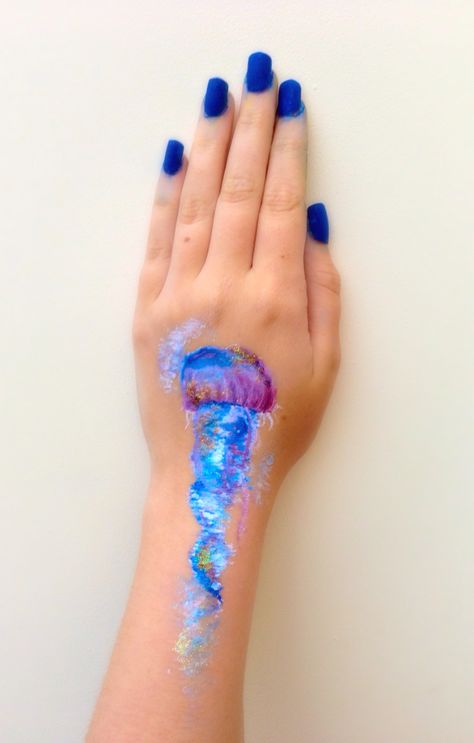 Jellyfish paint Jellyfish Painting, Jellyfish, Body Painting, Painting Art, Art Inspo, Art Painting, Paint, Art