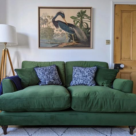 Jade Green Sofa Living Rooms, Joules Patterdale Sofa Green, Dfs Joules Patterdale Sofa, Joules Patterdale Sofa Navy, Joules Patterdale Sofa, Joules Sofa, Emerald Green Sofa Living Room Ideas, Dark Green Sofa Living Room Ideas, Patterdale Sofa