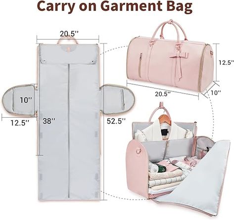 2 in 1 Foldable PU Leather Duffle Bag Garment Duffle Bag, Leather Duffle Bag, Travel Bags For Women, Leather Duffle, Garment Bag, Garment Bags, Duffel Bag, Bag Pattern, Cloth Bags