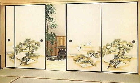 Japanese Sliding Doors - Fusuma  Japanese Sliding Doors: A Buying Guide Check more at http://www.bonsaikc.com/japanese-sliding-doors-a-buying-guide/ Room Deviders, Japanese Sliding Doors, Art Deco Doors, Japanese Door, Japanese Style House, Traditional Japanese House, Japanese Interiors, Shoji Screen, Balcony Doors