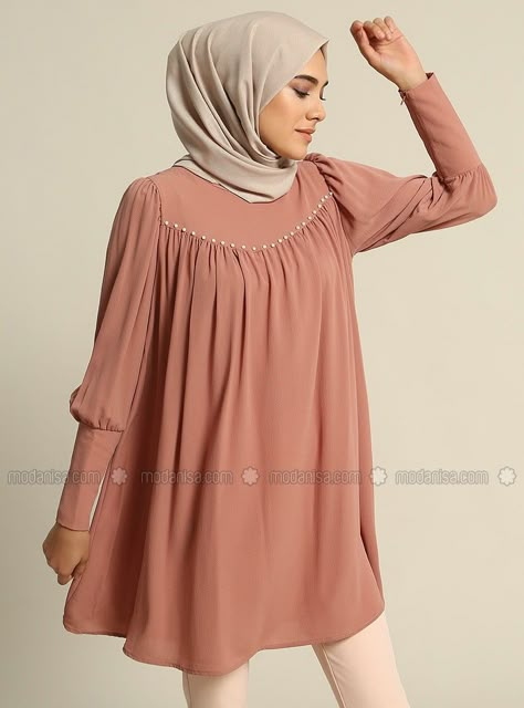 Modest Hijab Fashion, Short Abaya, 2piece Outfits, Blouse Casual Fashion, Stylish Short Dresses, Muslim Women Fashion, Mode Abaya, Fashion Top Outfits, Modest Dresses Casual