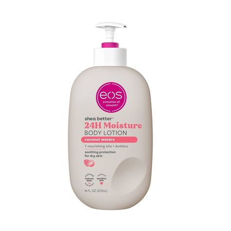 eos Shea Better Moisture Body Lotion - Coconut Waters - 16 fl oz | Target Eos Lotion, Lotion Coconut, Eos Products, Scented Body Lotion, Shower Skin Care, Exotic Places, Bath And Body Care, Soft Skin, White Sand