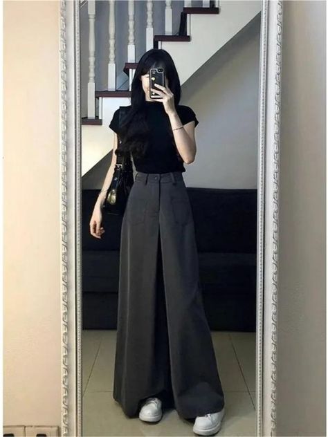 HOUZHOU Korean Style Oversize Suit Pants Office Ladies High Shot Baggy Slacks Youthful Woman Elegant Oversize Suit, Baggy Slacks, Style Oversize, Suit Pants, Office Ladies, Korean Fashion, Pants, Trousers