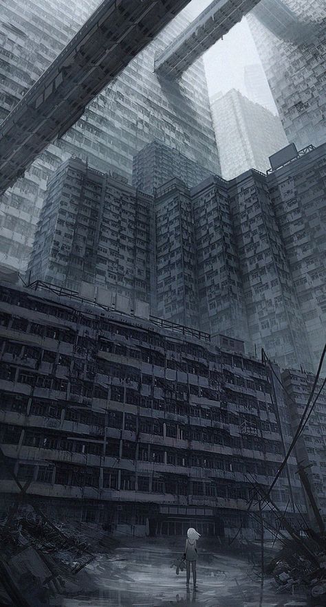 Apocalypse Landscape, Dystopian Art, Apocalypse Aesthetic, Post Apocalyptic Art, Apocalypse Art, Cyberpunk City, 다크 판타지, Brutalist Architecture, Fantasy Places