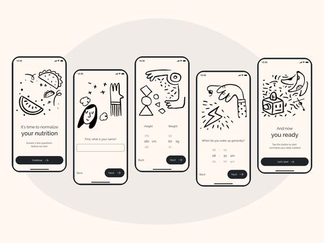 การออกแบบ Ui Ux, Creative App Design, Onboarding App, App Onboarding, Application Ui Design, Nutrition App, Ui Ux 디자인, Ux App Design, App Design Layout