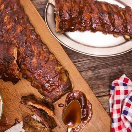 Katie Lee’s Best Barbecue Ribs Ever Recipe Katie Lee Biegel, Warm Weather Recipes, Bbq Baby Back Ribs, Beef Dinners, Cherry Tomato Sauce, Celebrity Recipes, Lamb Ribs, Bbq Smoker, Barbecue Ribs