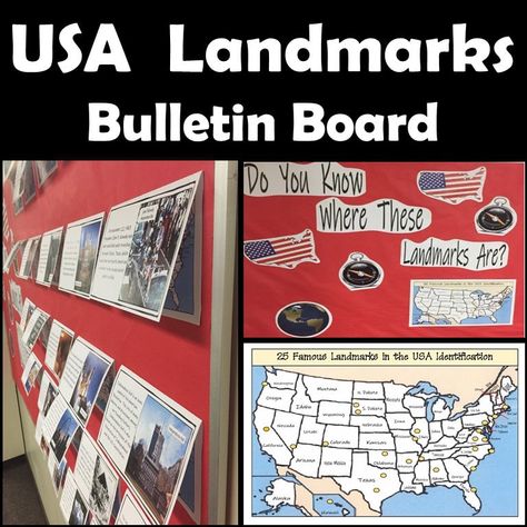 Social Studies Bulletin Boards, Usa Landmarks, Lewis And Clark Trail, Us Regions, Bullentin Boards, Social Studies Education, Classroom Management Tool, Deli Style, Trail Of Tears