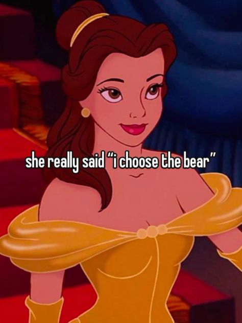 #whisper #beautyandthebeast #princess #disney #manorbear #bear #man #belle #princessbelle belle whisper beauty and the beast princess disney man or bear bear man belle princess belle <332 Belle Princess, Bear Man, Bear Bear, Princess Belle, Disney Men, Get To Know Me, The Beast, Disney Movies, Fun To Be One