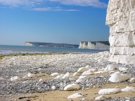 Coastal Photos, Birling Gap, Beachy Head, Sussex England, Scenery Pictures, England And Scotland, White Chalk, Natural Rock, Beautiful Country