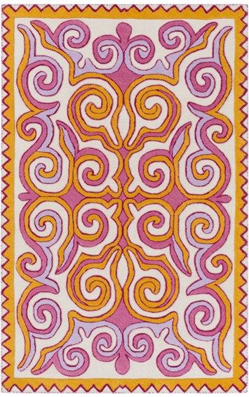 Tulemola TUL-4007 Rug Surya Rugs, Orange Area Rug, Accent Rugs, Beige Area Rugs, Pantone Color, Decoration Design, Throw Rugs, Trending Decor, Animals For Kids