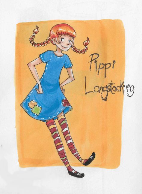 Pippi Longstocking by Kathryn [©2016] Pippi Longstocking, A Child, Favorite Character, My Favorite, Princess Zelda, Deviantart, Zelda Characters, Fan Art, Fictional Characters