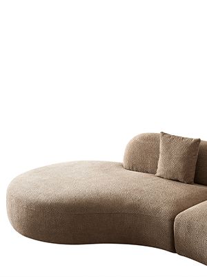 Amazon.com: YOPENG 135" Curved Sectional Sofa with Left Chaise Longue,Modern Boucle Fabric Upholstered Modular Cloud Couch with Two Throw Pillows,Oversized 6-Seat Sofa for Living Room,Bedroom,Apartment,Brown : Home & Kitchen Curved Sectional Sofa, Brown Sofas, Cloud Couch, Curved Sectional, Sofa For Living Room, Boucle Fabric, Bedroom Apartment, Living Room Sofa, Sofa Couch