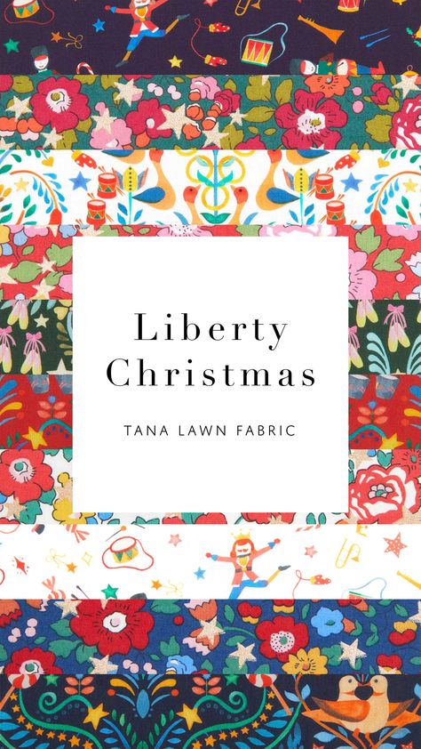 Seasonal Christmas Liberty Fabric Liberty Fabric Christmas Decorations, Liberty Home Decor, Liberty London Christmas, Liberty Christmas, Fabric Christmas Decorations, Christmas Fabrics, Glam Christmas, London Christmas, Maximalist Decor