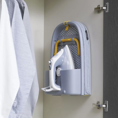 Joseph Joseph Pocket Folding Ironing Board Grey | Kitchen Warehouse™ Compact Ironing Board, Folding Ironing Boards, Tabletop Ironing Board, Laundry Closet, Small Laundry, Joseph Joseph, Laundry Room Makeover, Ironing Board, Interior Modern