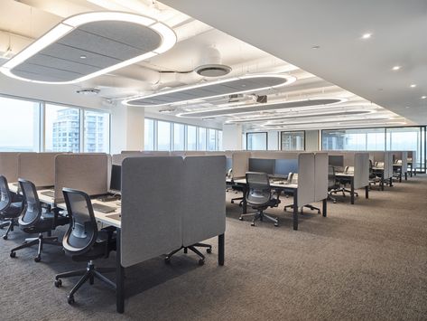 Call Center Design, Modern Office Design Inspiration, Call Centre, Comfortable Workspace, Office Design Inspiration, Architectural Lighting Design, Modern Office Design, Vancouver Bc Canada, Centre Commercial