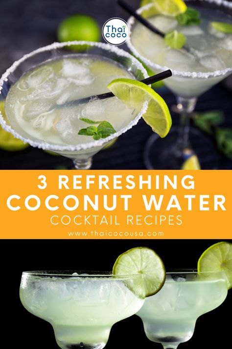 Dive into a world of refreshment with these tantalizing coconut water cocktails. From beachy delights to fruity fusions, discover the ultimate way to elevate your cocktail game with the natural hydration of coconut water. Visit our website for more recipes! Cheers to tropical bliss! 🍹🌴 Coconut Water Cocktail, Coconut Water Recipes, Water Cocktails, Water Health Benefits, Healthy Nutrition Plan, Natural Hydration, More Recipes, 140 Pounds, Delicious Cocktails