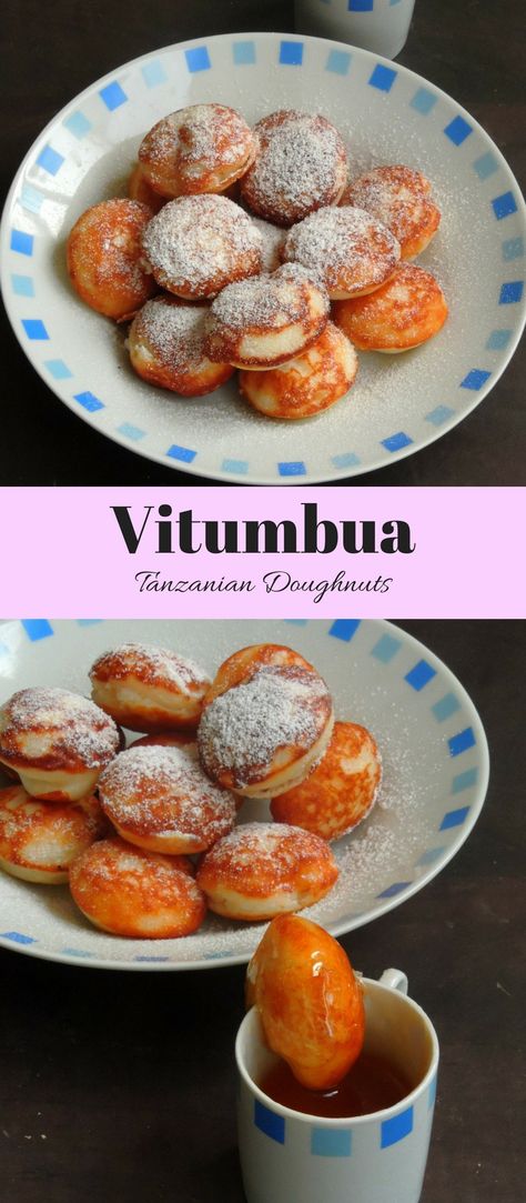 Tanzanian Food Recipes, Tanzania Food Recipes, Vitumbua Recipe, Tanzanian Recipes, Tanzanian Culture, Tanzanian Food, Tanzania Recipes, Zambian Food, Pancake Balls