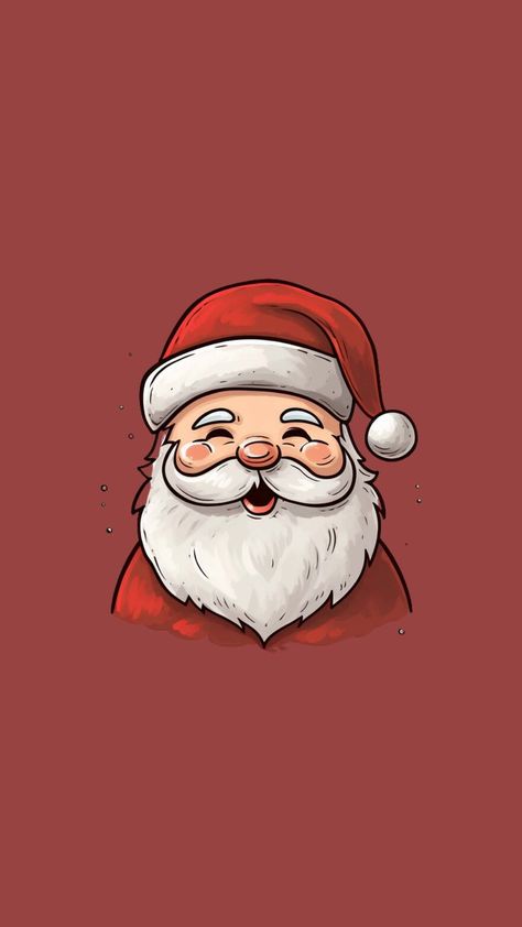 100 Santa Aesthetic Phone Wallpapers - Crafty Cici Joy Santa Wallpaper Iphone, Aesthetic Wallpaper Watch, Santa Clause Pictures, Natal Wallpaper, Santa Aesthetic, Santa Wallpaper, Santa Claus Wallpaper, Santa Illustration, Wallpaper Watch