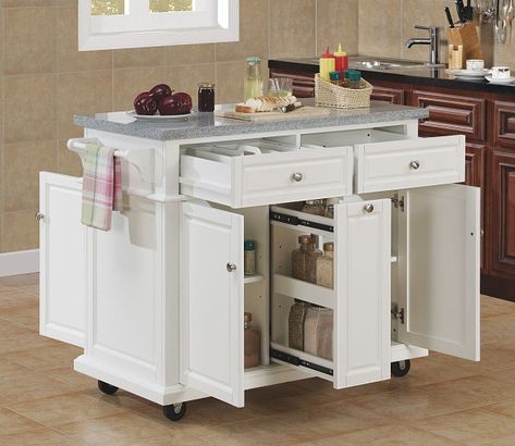 Tresanti Kitchen Island Giveaway | Cheap Is The New Classy Movable Island Kitchen, Dapur Ikea, Small Kitchen Island Ideas, Contemporary Kitchen Island, Portable Kitchen Island, Kitchen Loft, Kitchen Island Storage, Mobile Kitchen Island, Kitchen Ikea