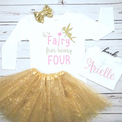 Third Birthday Girl, Girl Birthday Outfit, Birthday Fairy, Girls Birthday Party Themes, Girls Skirts, Fairy Birthday Party, Pink Fairy, Girl Birthday Themes, Fairy Party