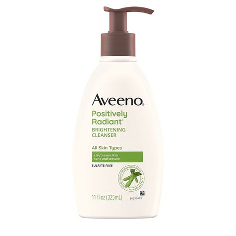 Oil Free Face Wash, Aveeno Positively Radiant, Cleanser For Sensitive Skin, Brightening Cleanser, Daily Facial Cleanser, Facial Products, Cleansing Face, Improve Skin Tone, Cleanser And Toner