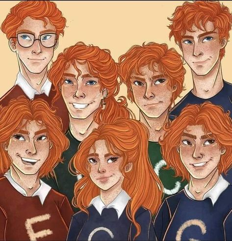 Harry potter fanart Warm Honey Blonde, Weasley Family, Best Costume Design, Harry Potter Illustrations, Best Costume, Arte Grunge, Desenhos Harry Potter, Harry Potter Images, Images Harry Potter