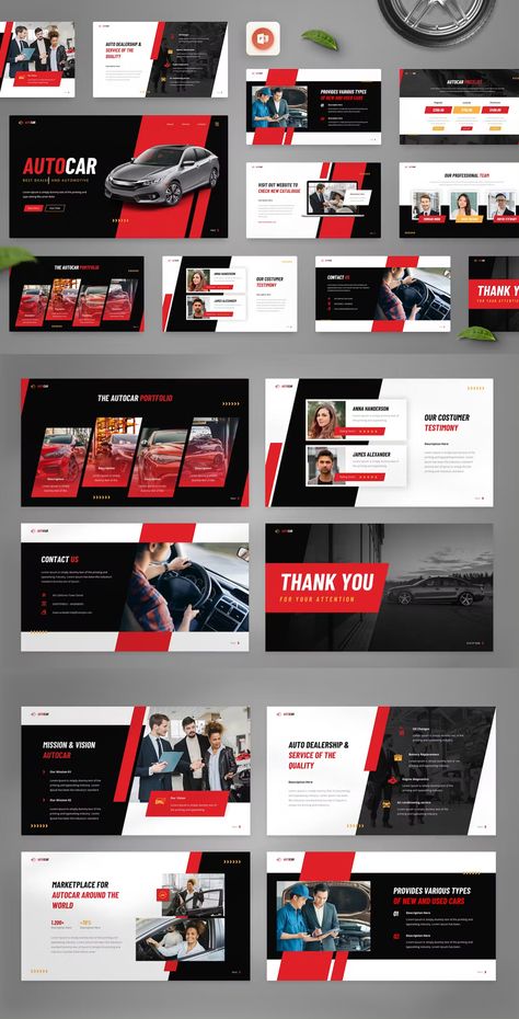 Sleek Presentation Design, Car Presentation Design, Presentation Deck Design, Car Powerpoint, Car Presentation, Automotive Workshop, Calendar Design Layout, Best Presentation Templates, Car Advertising Design