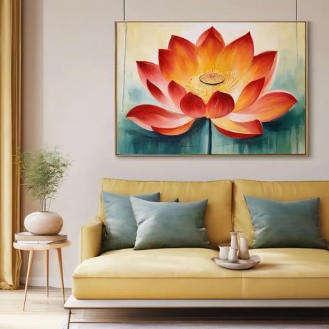 In Vastu Shastra, lotus paintings are considered highly auspicious. Here’s why they’re a great addition to your home:  1. Positive Energy Magnet   - The lotus flower is known for attracting positive vibes. According to Vastu, placing a lotus painting in your home can help bring in good energy, peace, and harmony.  2. Symbol of Prosperity   - The lotus is associated with wealth and prosperity, especially when it’s linked to goddess Lakshmi. A lotus painting in the home, especially in the liv... Lotus Paintings, Lotus Painting, The Lotus Flower, Wealth And Prosperity, Vastu Shastra, Goddess Lakshmi, Peace And Harmony, The Lotus, Good Energy