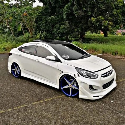 Hyundai Accent Tuning, Hyundai Accent Modified, Hyundai Accent, Hyundai Elantra, Car Wash, Bmw Car, Cars, Blue, Quick Saves