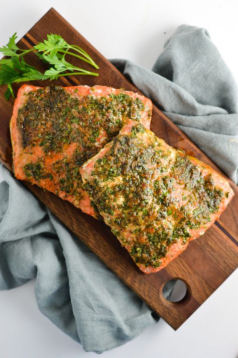 Crusted Salmon Recipes, Herb Crusted Salmon, Herb Salmon, Crusted Salmon, Dinner Recipes Easy Quick, Salmon Recipe, Breakfast For Kids, Roasted Chicken, Passover