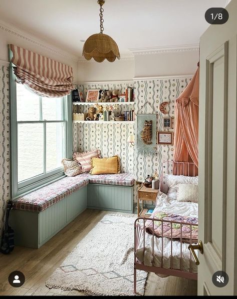 English Cottage Girls Bedroom, Kids Cottage Bedroom, Cottage Girls Room, Whimsical Girls Room, Old English Bedroom, English Bedroom, Italian Country House, Sydney House, Girls Bedroom Makeover