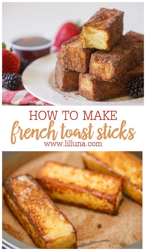 Recipe French Toast, Best French Toast Recipe, Delicious French Toast Recipe, French Toast Sticks Recipe, French Toast Recipe Cinnamon, French Toast Bites, Homemade French Toast, Sweet Brunch, Delicious French Toast