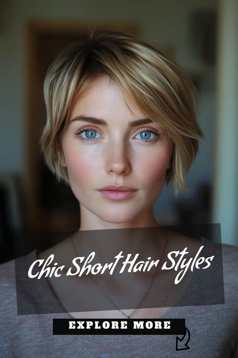 Looking to switch up your look? Check out these trendy short hair styles for some inspiration! Whether you're rocking a pixie cut or a bob, short hair is always in style. From textured crops to chic bobs, there are so many stylish options for short hair hairstyles that you'll love. Embrace your short haircut with confidence and show off your individuality with these fabulous looks. Don't be afraid to go for the chop and experiment with different ways to style your beautiful short hair. Beautiful Short Hair, Chic Short Hair, Short Hair Hairstyles, A Bob, Trendy Short Hair, Beautiful Shorts, Short Haircut, Trendy Short Hair Styles, Hair Hairstyles