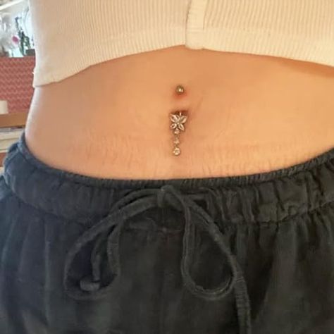 KUNASSHIR 14G Dangle Butterfly Belly Button Ring 10mm Navel Piercing Bar Shinny CZ Belly Piercing Jewelry Stainless Steel Navel Rings Body Jewelry Piercing Bar, Belly Piercing Jewelry, Navel Piercing, Belly Piercing, Belly Button Ring, Navel Rings, Button Ring, Belly Button, Piercing Jewelry