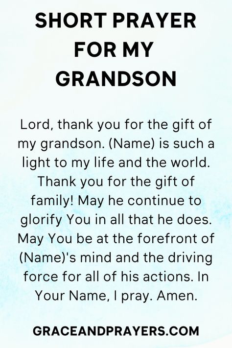 Prayers For My Grandsons, Prayer For My Grandson, Prayers For Grandson, Grandson Sayings, Protection Quotes, Religious Birthday Wishes, Happy Birthday Prayer, Birthday Prayer For Me, Happy Birthday Grandson