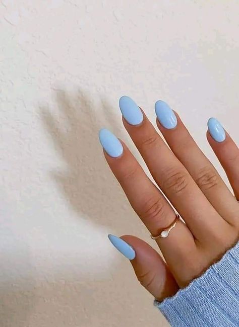 Baby Blue Dip Nails, Nail Inspo Basic, Blue Dip Powder Nails, Blue Dip Nails, Acrylic Nails Butterfly, Aesthetic Nail Art Designs, Nail Colors For Summer, Baby Blue Acrylic Nails, Trending Nail Colors