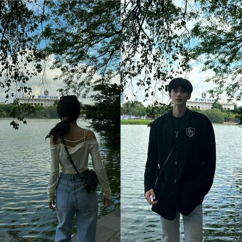 Couple Korea, Korean Couple Photoshoot, Couple Poses Reference, Friend Poses Photography, Couples Vibe, Ulzzang Couple, Korean Couple, Cute Couples Photos, Cute Couple Selfies