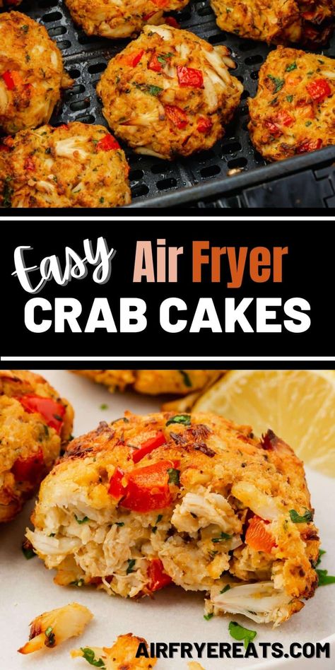 Air Fryer Crab Cakes, Frozen Crab Cakes, Crispy Crab Cakes, Fried Crab Cakes, Air Fryer Crab, Baked Crab Cakes, Homemade Crab Cakes, Crab Cakes Recipe, Mini Crab Cakes