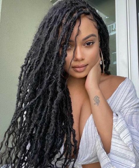 Locs Bohemian, Bohemian Locs, Dread Head, Hair Twists, Boho Locs, Beautiful Dreadlocks, Lisa Bonet, Faux Locs Hairstyles, Natural Human Hair