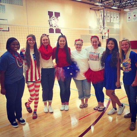 Merica Monday! Merica Monday Spirit Week, Merica Monday, Spirit Weeks, Spirit Week Outfits, Wacky Wednesday, Color Wars, Week Outfits, Homecoming Ideas, Hair Quiz