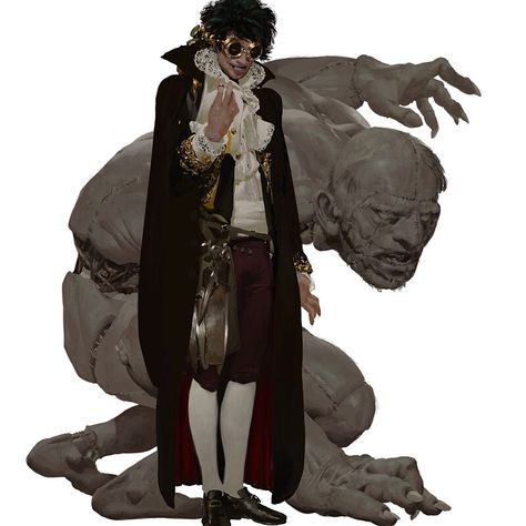 "'The Spectacle of Constructed Beings' by Dr. Mortimer Vanthorn" by Sarunas Macijauskas Lucas Arts, Character Design Challenge, Design Challenge, Mad Scientist, Design Skills, Dnd Characters, Design Challenges, Dracula, Fantasy Character Design