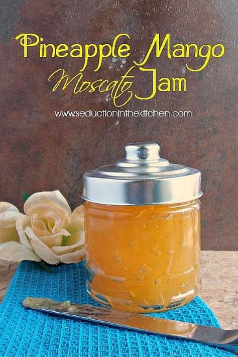 Boozy Jam, Pineapple Jelly, Wine Jelly, Mango Jam, Moscato Wine, Canning Jam, Jam And Jelly, Jam Recipe, Jelly Recipes