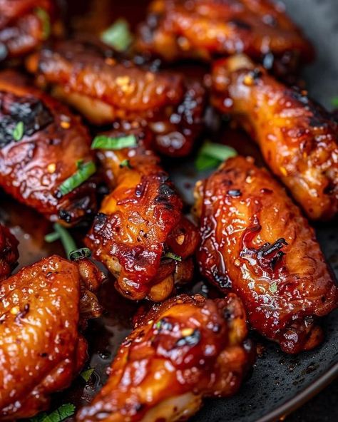 July jet Honey Garlic Chicken Wings, Garlic Chicken Wings, Seafood Boil Recipes, Seafood Boil, Honey Garlic Chicken, Honey Garlic, Garlic Chicken, Sweet And Savory, Rice Vinegar